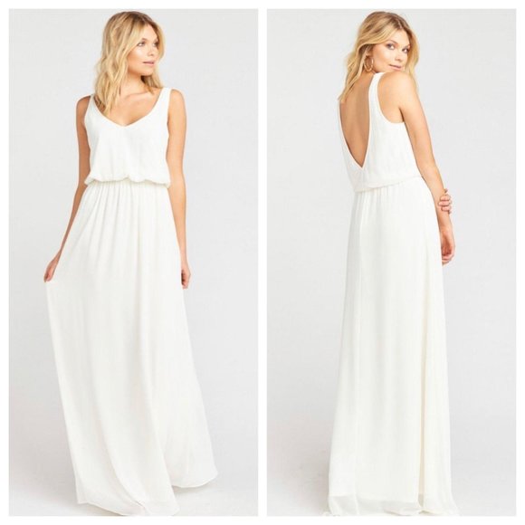 Show Me Your MuMu Dresses & Skirts - Show Me Your Mumu Kendall Maxi Dress White Cream L